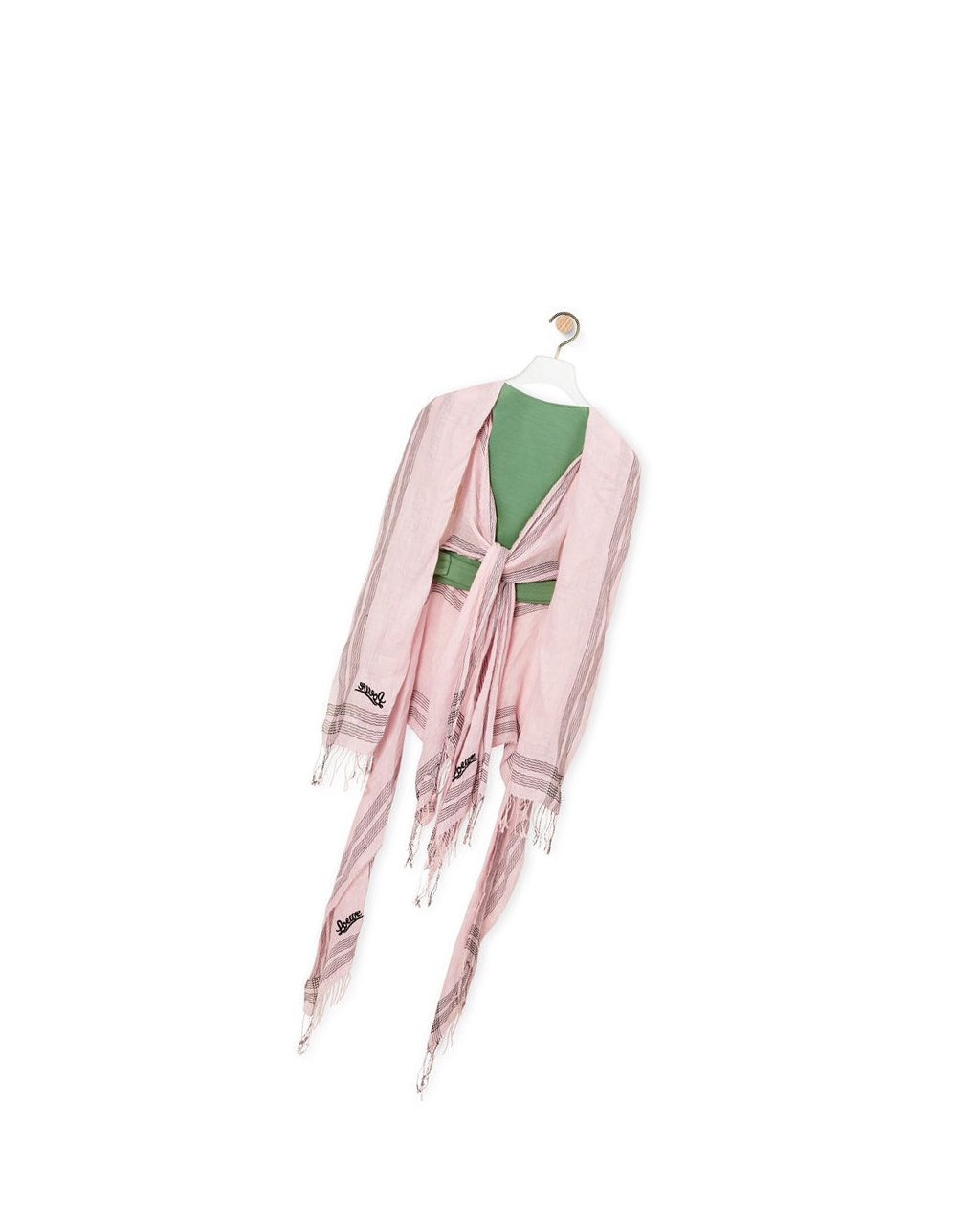 Loewe Scarf top in linen and cotton Dahlia | EBUMQ-9065
