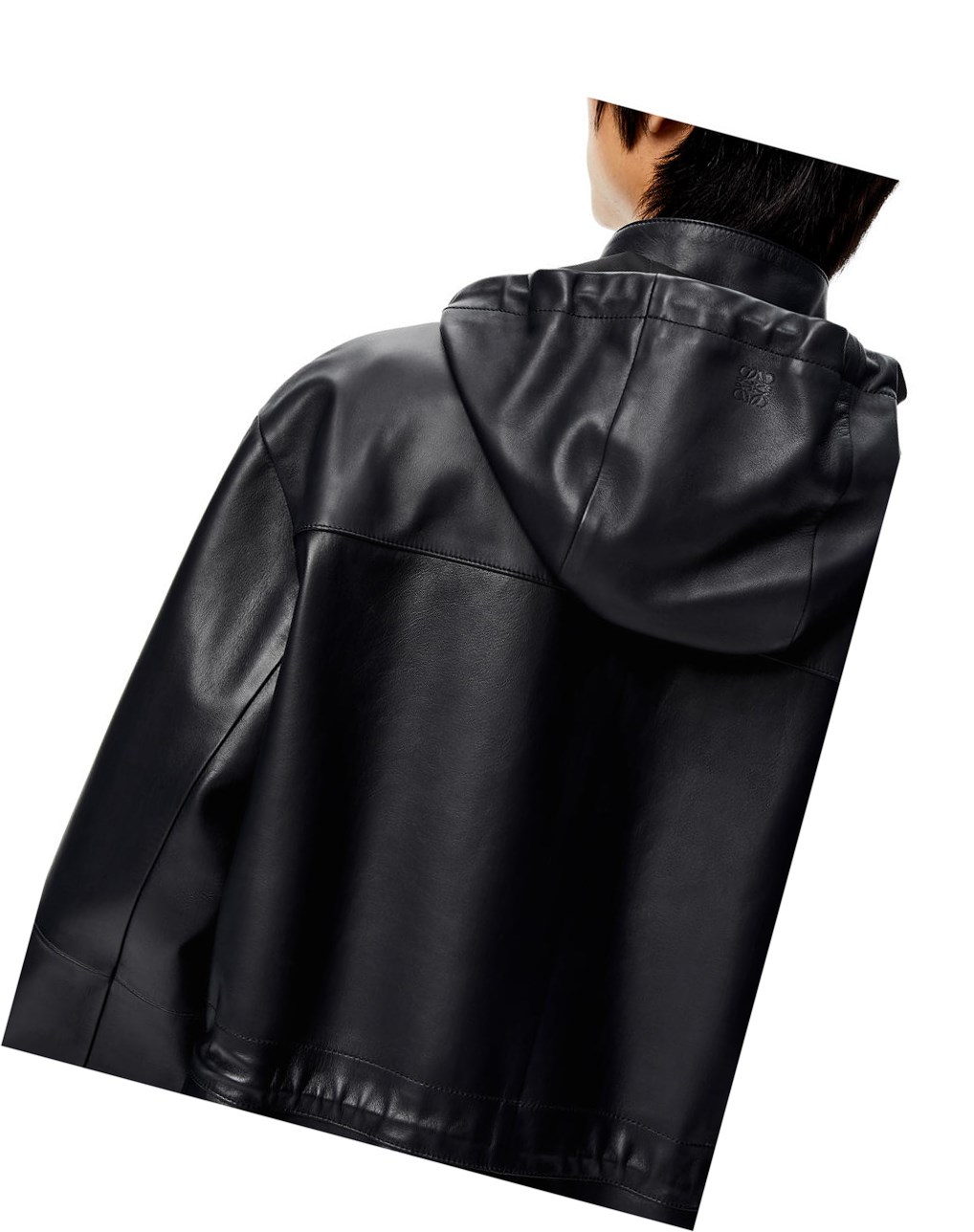 Loewe Senderismo jacket in nappa Azul Marino Negros | BHQRA-5012