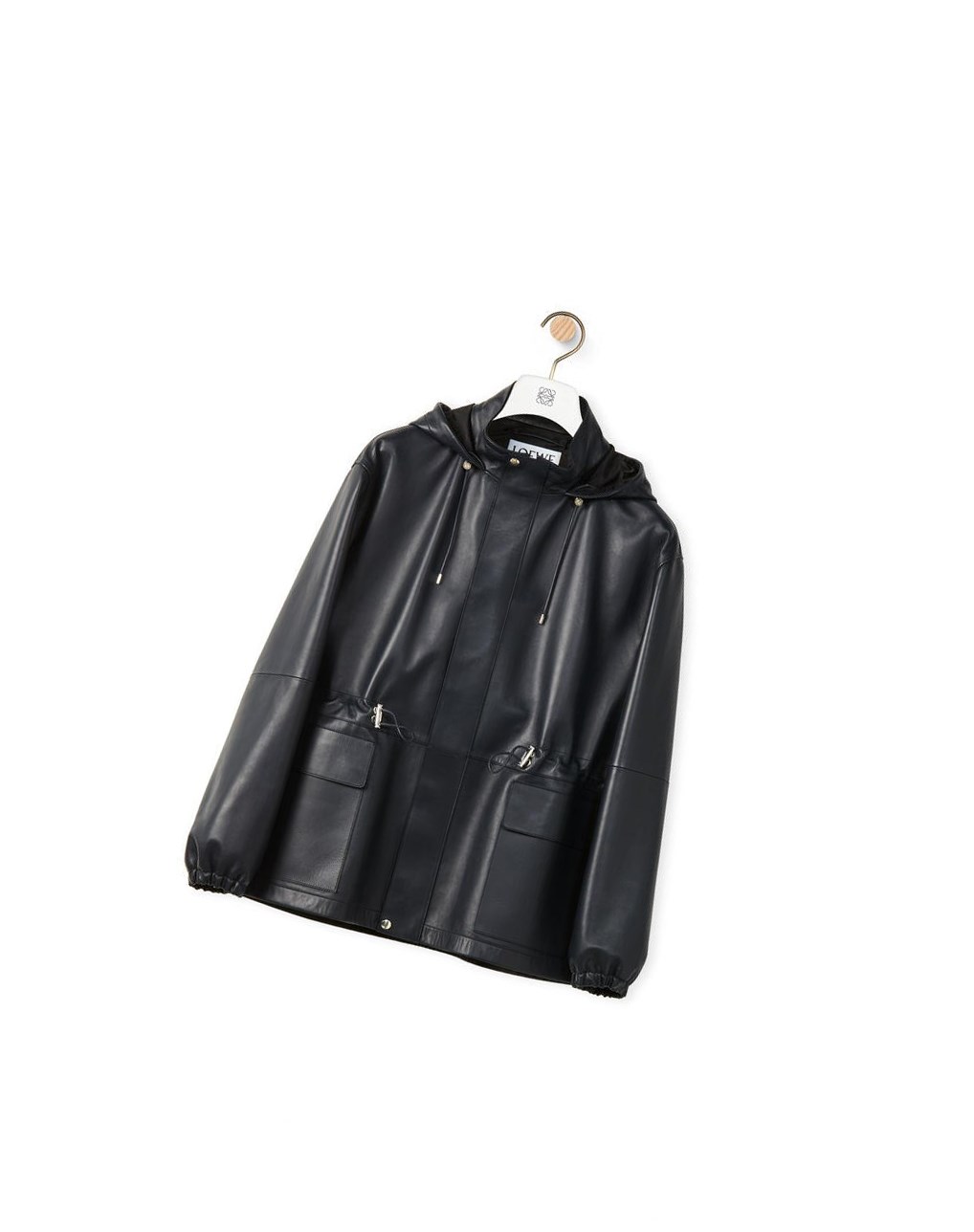 Loewe Senderismo jacket in nappa Azul Marino Negros | BHQRA-5012