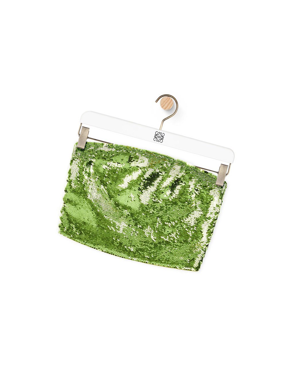 Loewe Sequin bustier top in viscose Verdes | PTUMA-6049