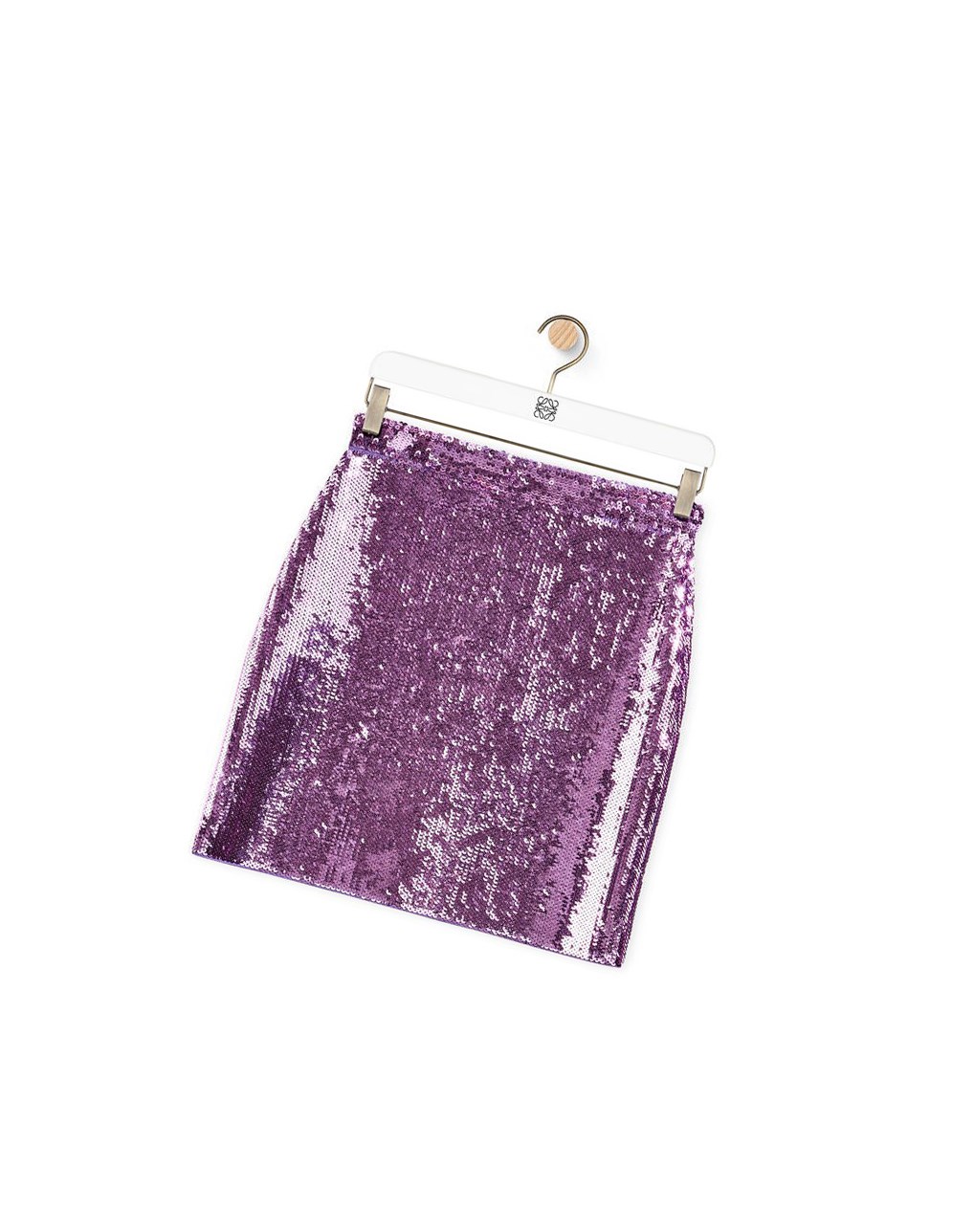 Loewe Sequin mini skirt in viscose Morados | FXBYP-0571
