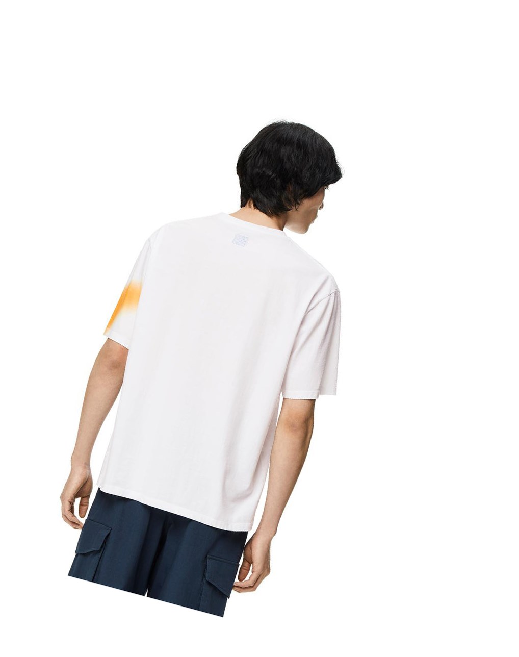 Loewe Shadow print T-shirt in cotton Blancos | TJBNG-4217