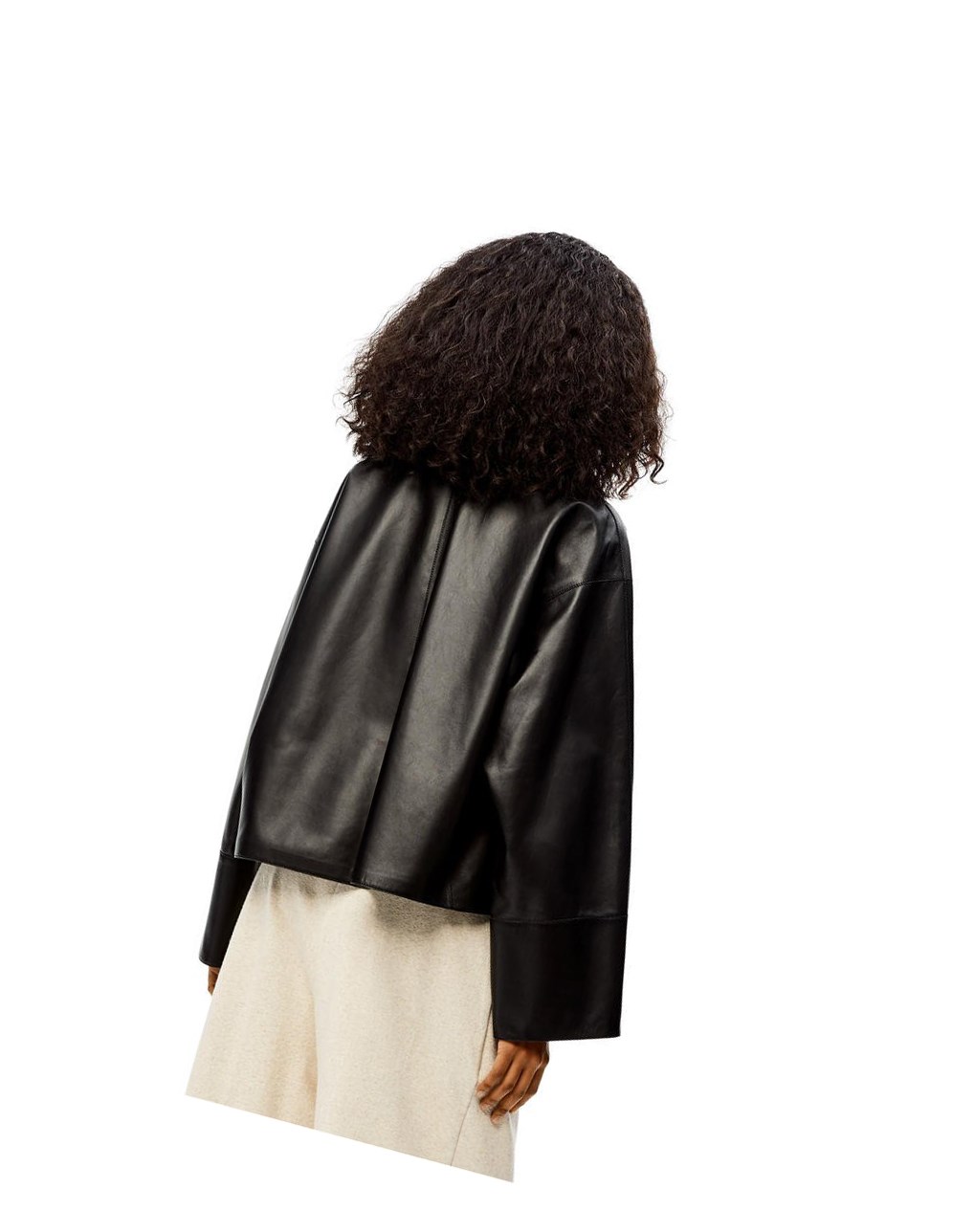Loewe Shearling collar jacket in nappa and shearling Negros | BQOUW-5103