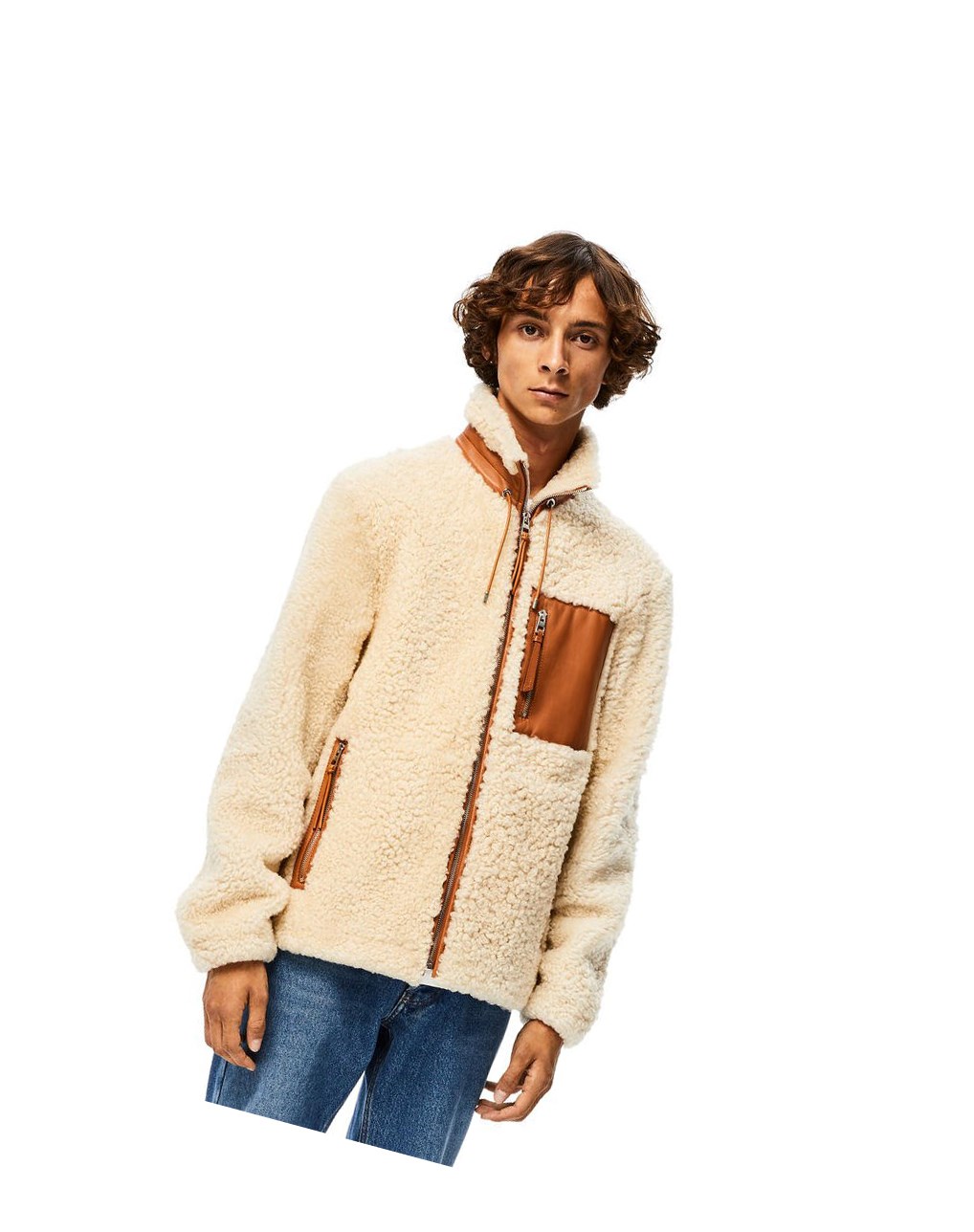 Loewe Shearling jacket Blancos | GVIUX-7061