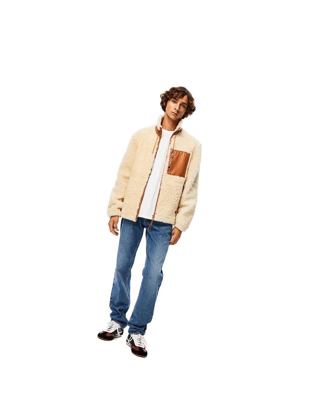 Loewe Shearling jacket Blancos | GVIUX-7061