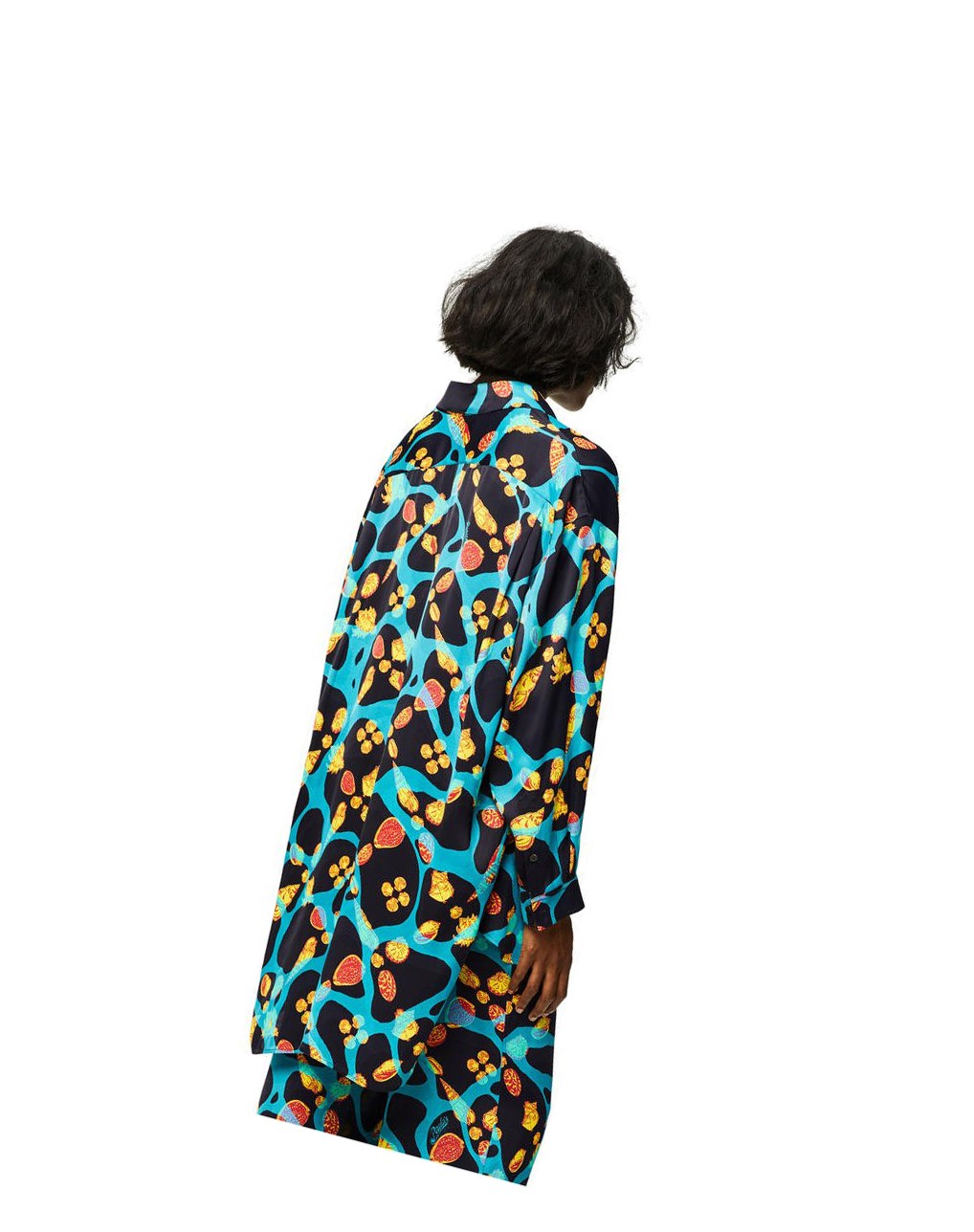 Loewe Shell print shirt in viscose Negros Turquesa | IMBPF-4789