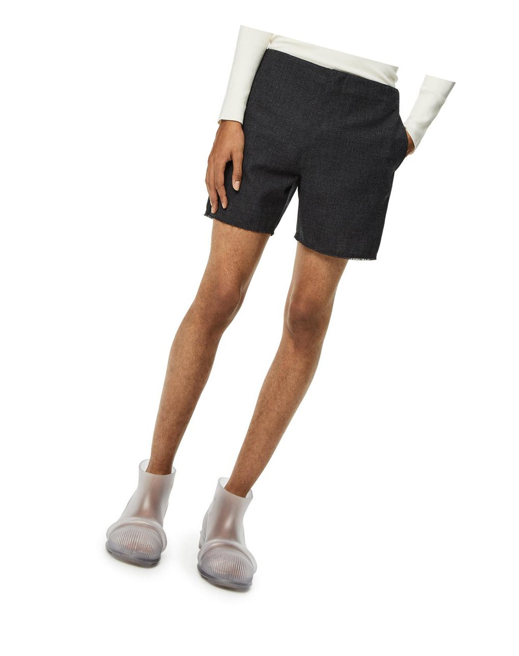 Loewe Shorts in wool Anthracite | NQZUT-4639