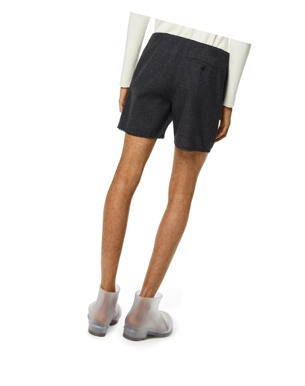 Loewe Shorts in wool Anthracite | NQZUT-4639