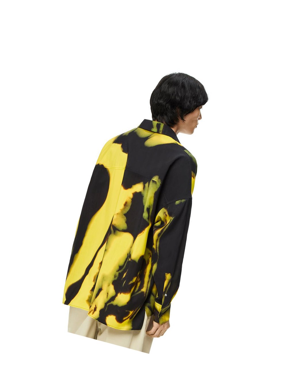 Loewe Silicona melange shirt in wool Marrom Amarillos | RDKCH-4739