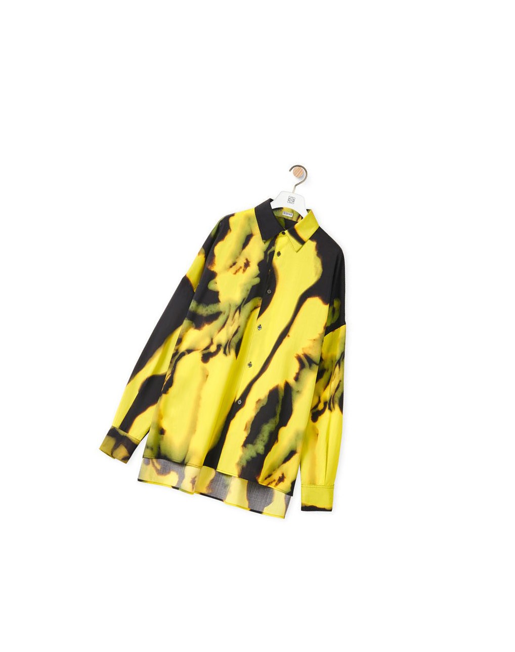 Loewe Silicona melange shirt in wool Marrom Amarillos | RDKCH-4739