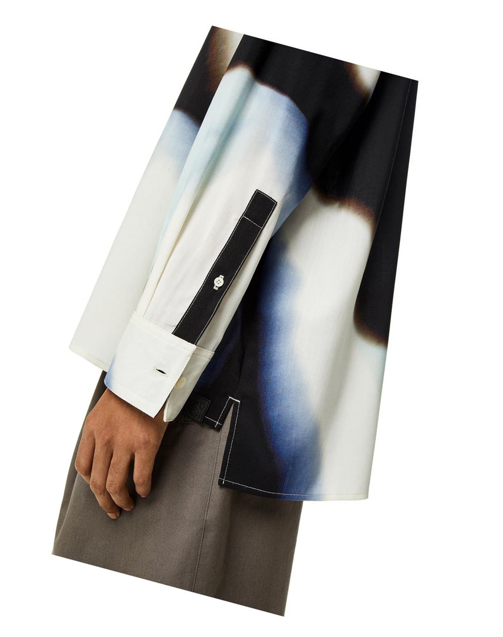 Loewe Silicona melange shirt in wool Negros Blancos | NYAOC-2170