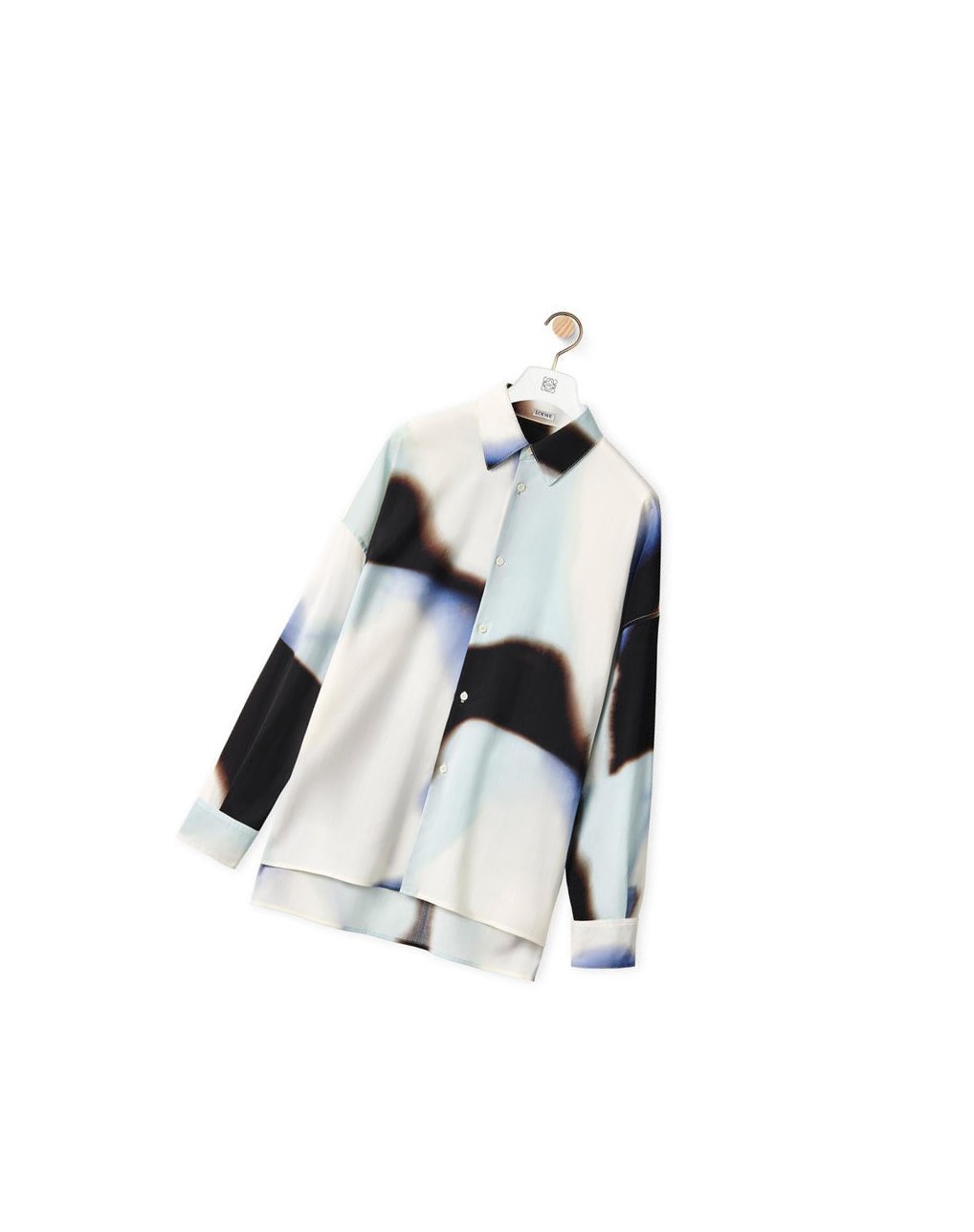 Loewe Silicona melange shirt in wool Negros Blancos | NYAOC-2170