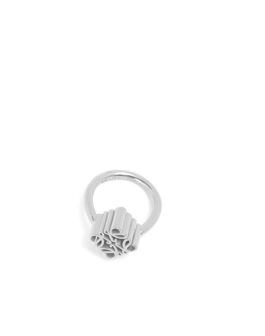 Loewe Single Anagram ring in sterling silver Plateados | ATUFG-3607