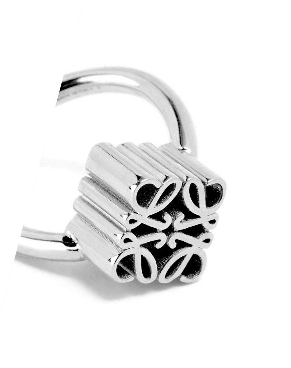 Loewe Single Anagram ring in sterling silver Plateados | ATUFG-3607
