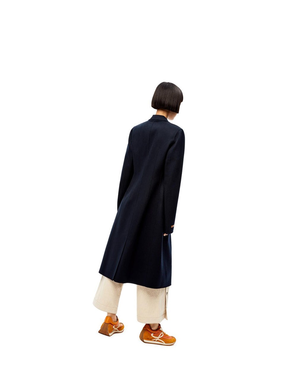 Loewe Single breasted coat in wool and cashmere Azul Marino Oscuro Azules | EDRZA-8132