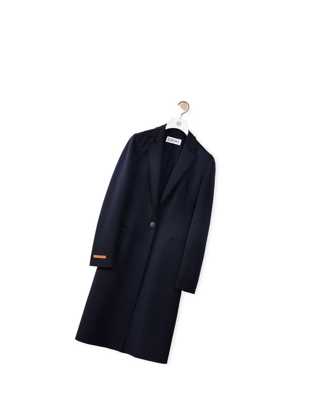 Loewe Single breasted coat in wool and cashmere Azul Marino Oscuro Azules | EDRZA-8132