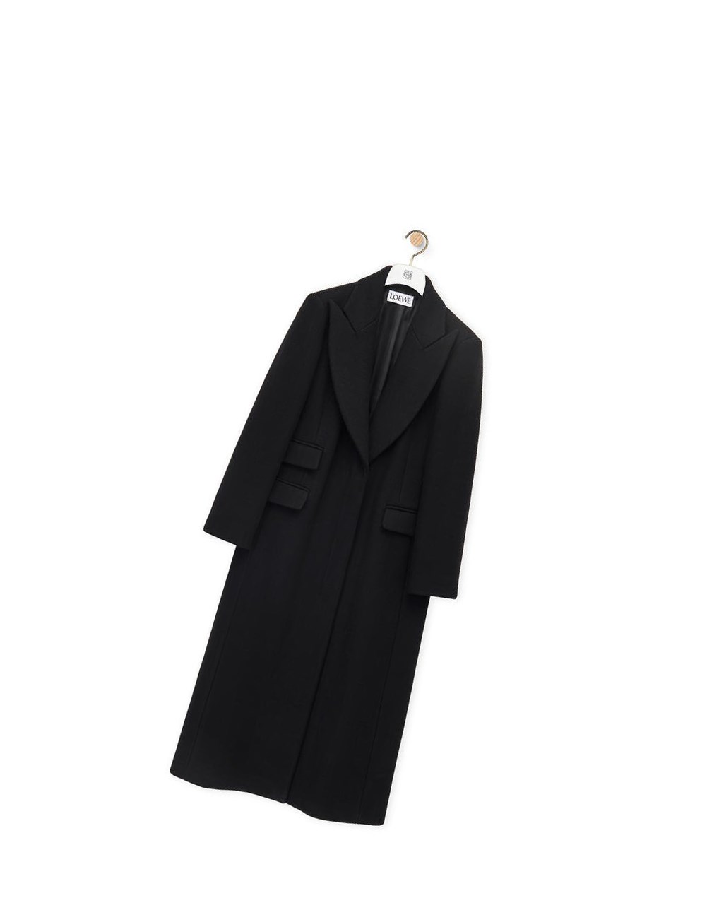 Loewe Single breasted coat in wool and cashmere Negros | JDQAM-0893