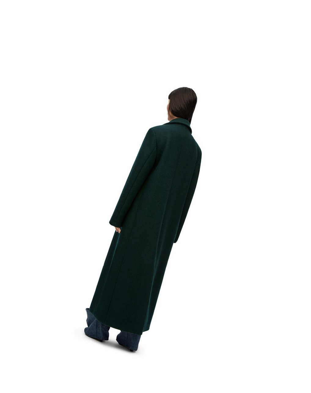 Loewe Single breasted coat in wool and cashmere Verdes | PNEMB-0712