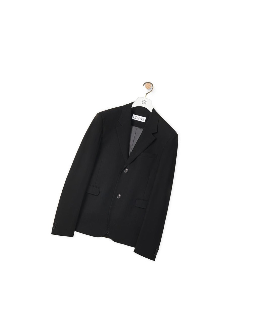 Loewe Single breasted jacket in wool Negros | QRMNH-7629
