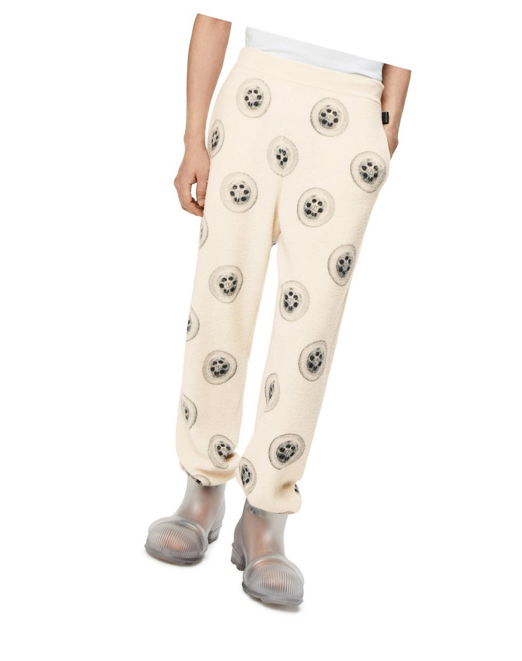 Loewe Sinkhole printed joggers in wool Blancos | LANJH-9512
