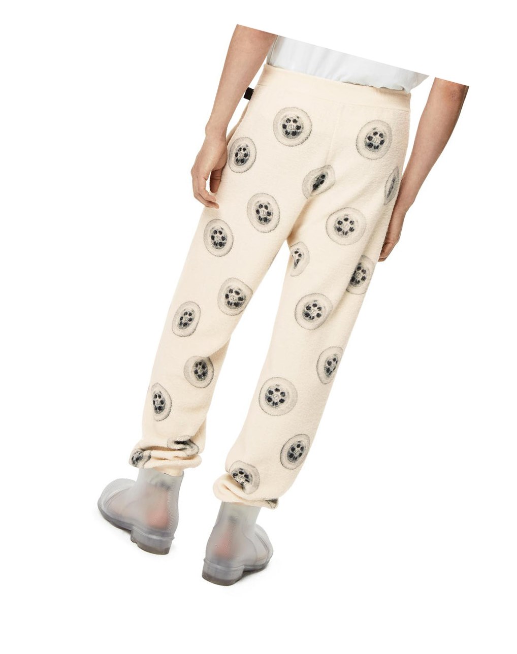 Loewe Sinkhole printed joggers in wool Blancos | LANJH-9512