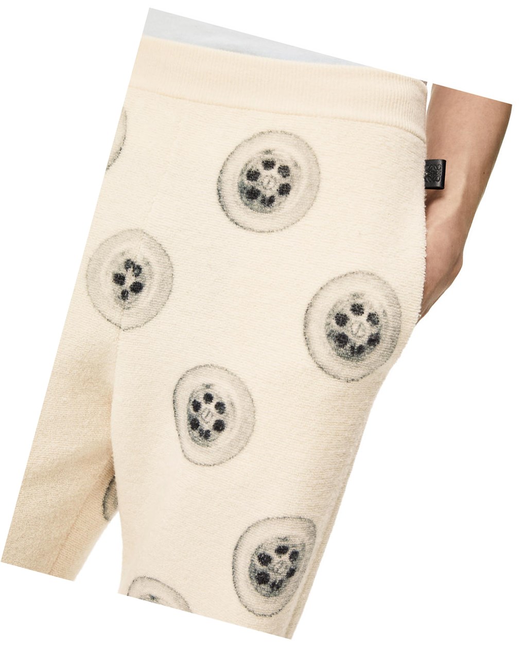 Loewe Sinkhole printed joggers in wool Blancos | LANJH-9512