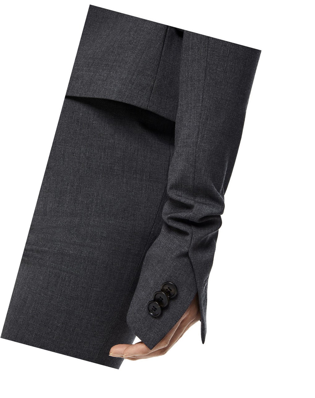 Loewe Skinny jacket in wool Charcoal | RHFGL-2935