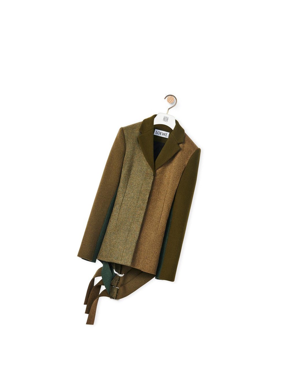 Loewe Slashed jacket in wool Verdes | EKCSX-6703