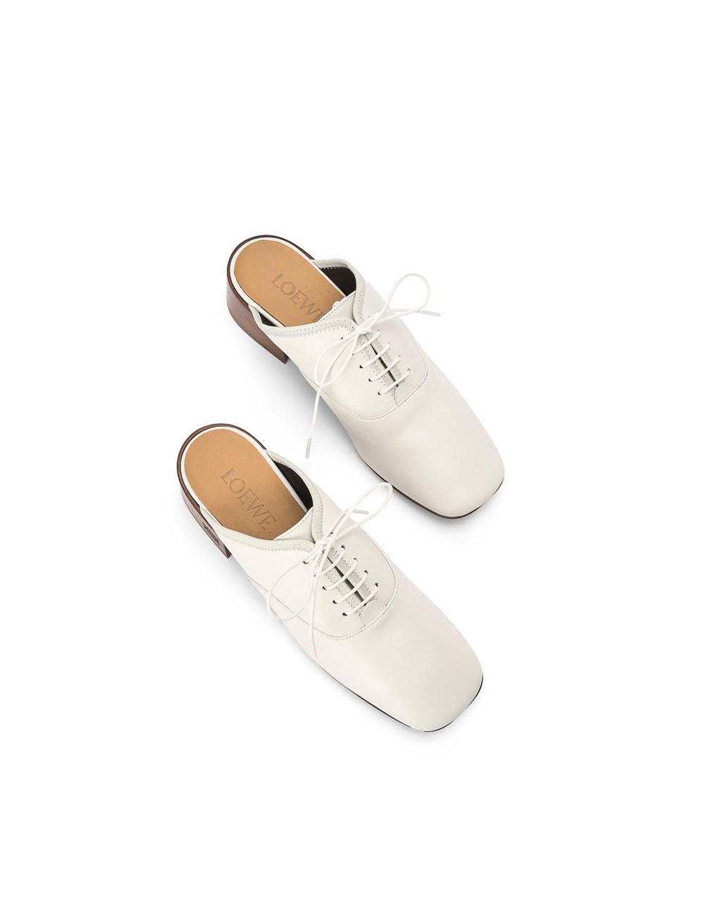 Loewe Slip on soft derby in lambskin Blancos | RWLKM-1748