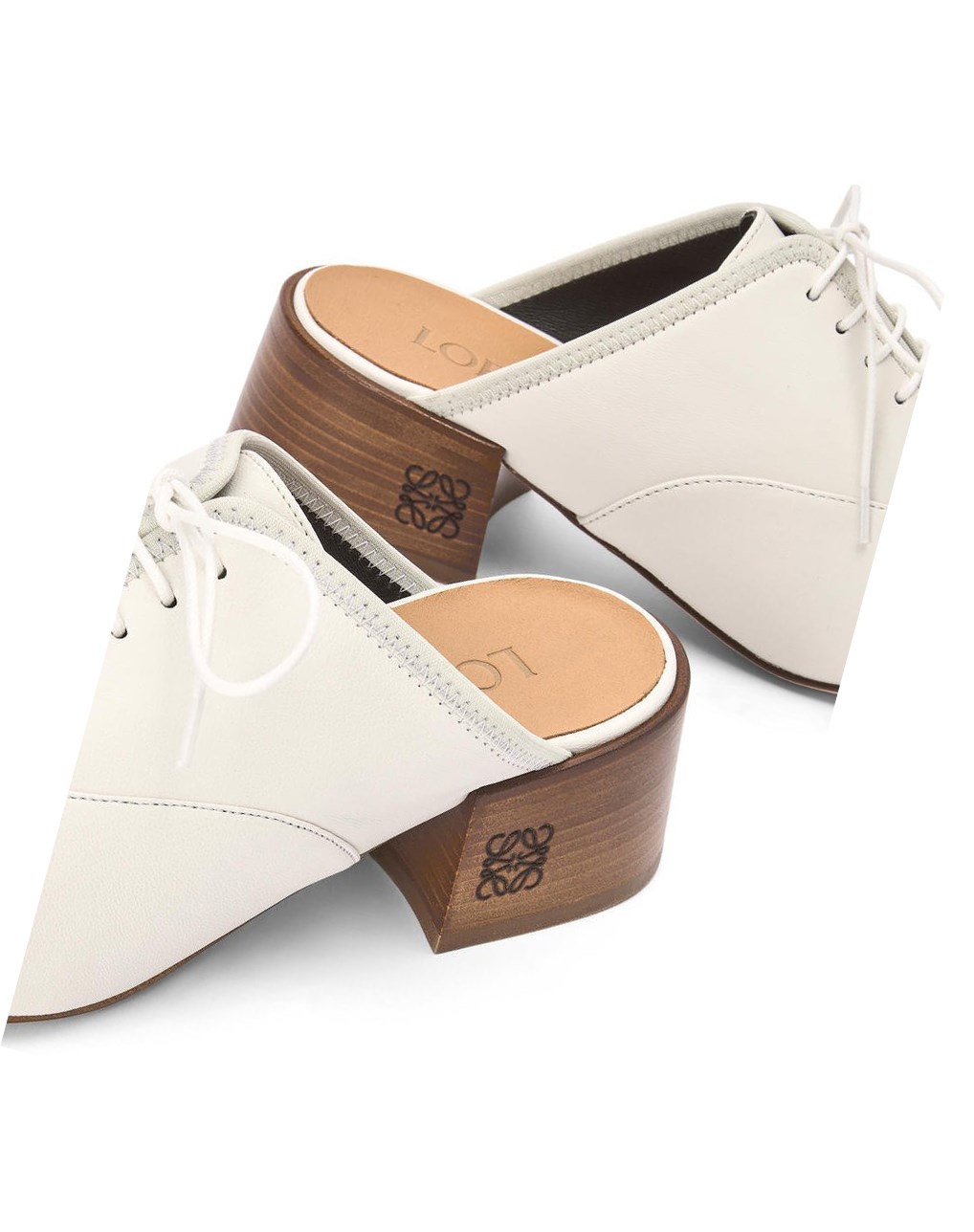 Loewe Slip on soft derby in lambskin Blancos | RWLKM-1748