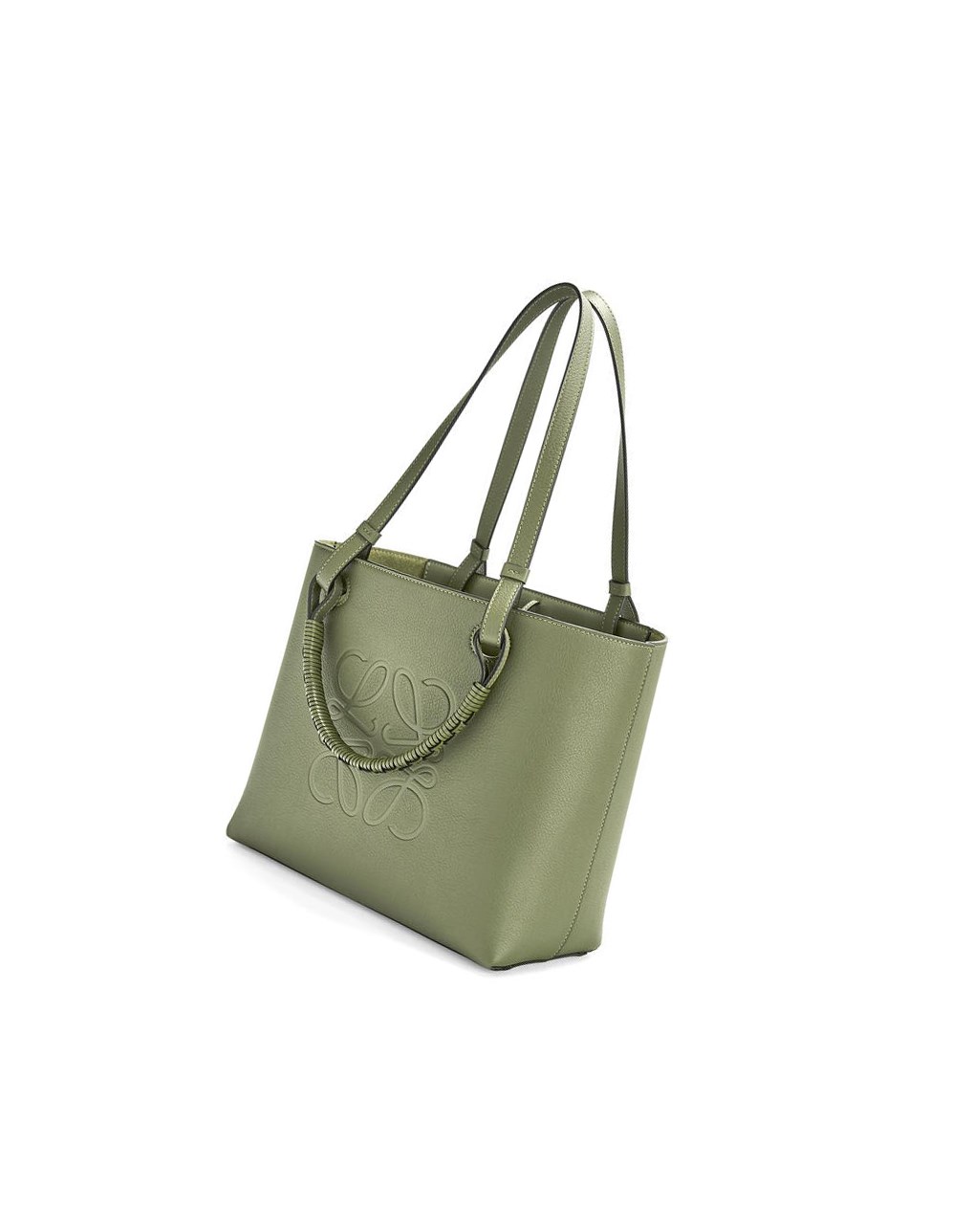Loewe Small Anagram Tote bag in classic calfskin Rosemary | SCRLT-3607