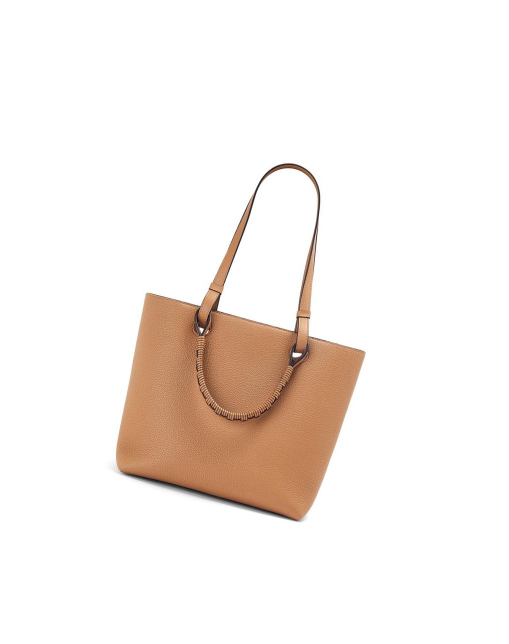 Loewe Small Anagram Tote in grained calfskin Toffee | GYISA-8210