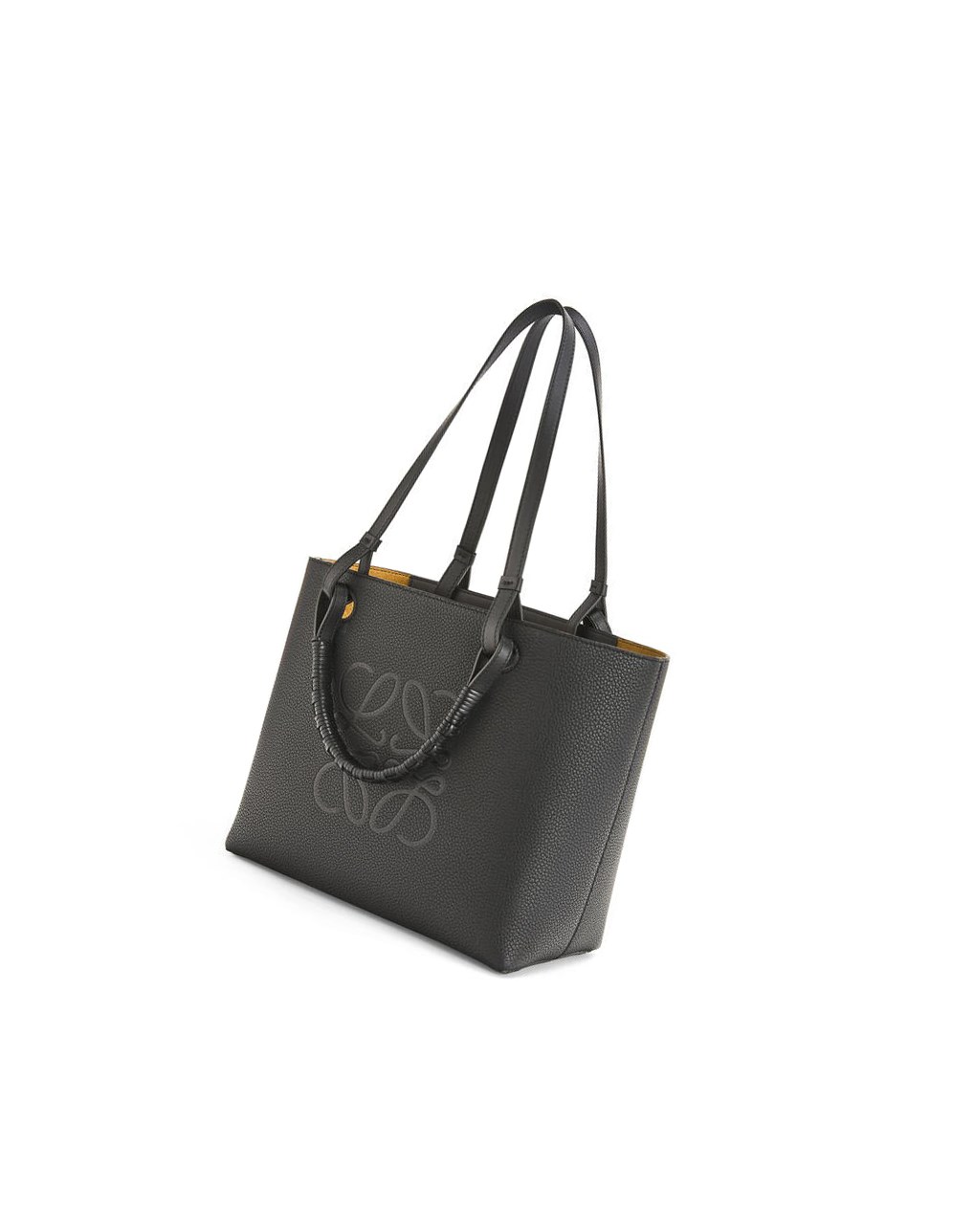 Loewe Small Anagram Tote in grained calfskin Negros | NJIBP-1049