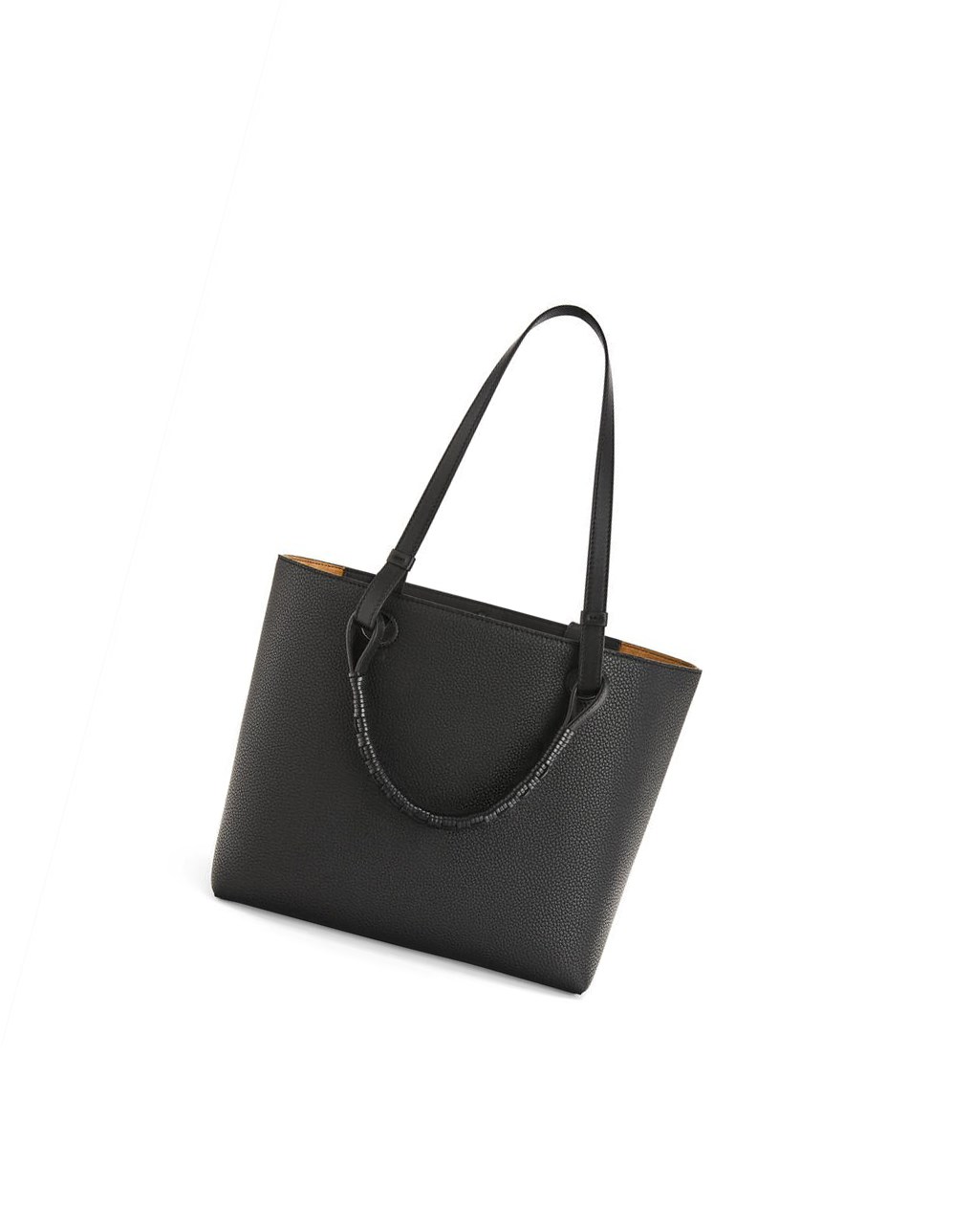 Loewe Small Anagram Tote in grained calfskin Negros | NJIBP-1049
