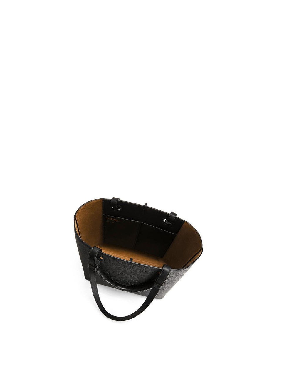 Loewe Small Anagram Tote in grained calfskin Negros | NJIBP-1049