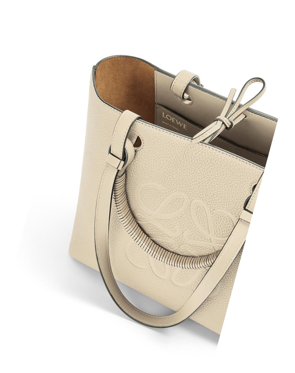 Loewe Small Anagram Tote in grained calfskin Azules | NQGJP-9174