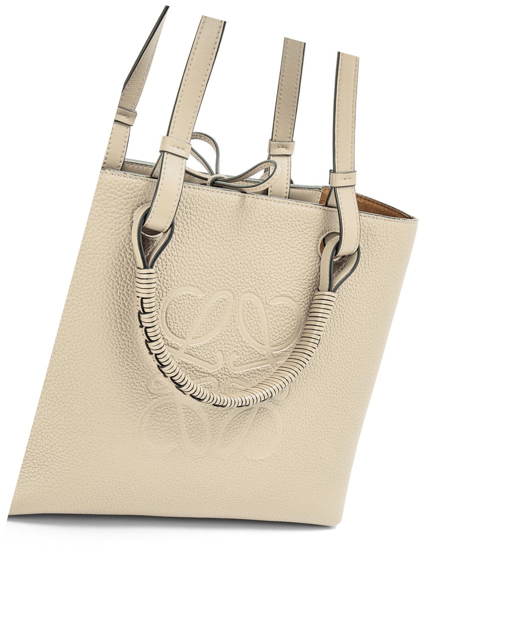 Loewe Small Anagram Tote in grained calfskin Azules | NQGJP-9174