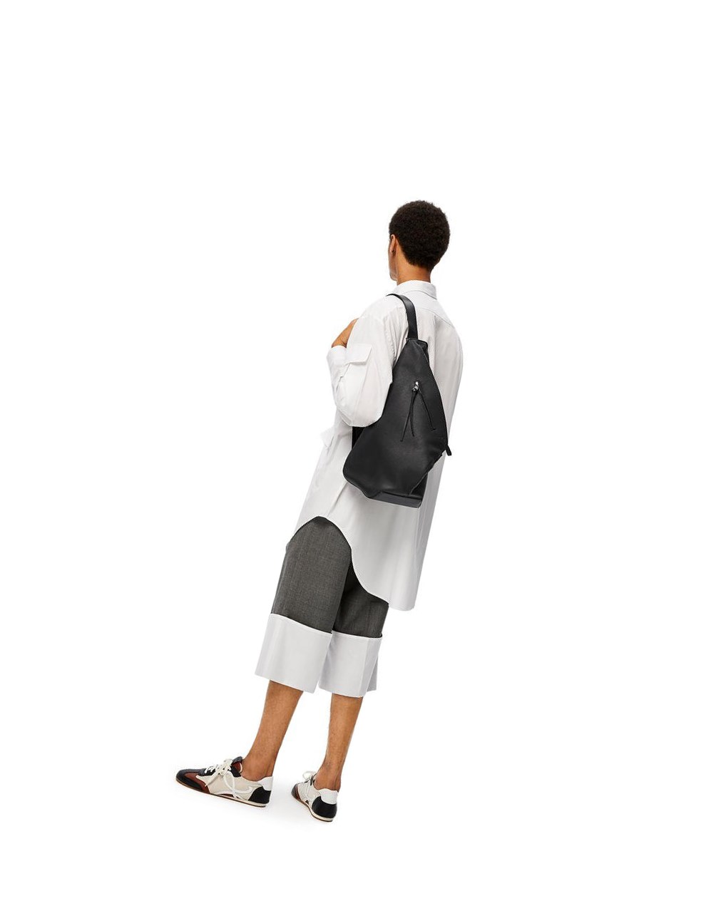 Loewe Small Anton backpack in soft grained calfskin Negros | QAYHE-6789