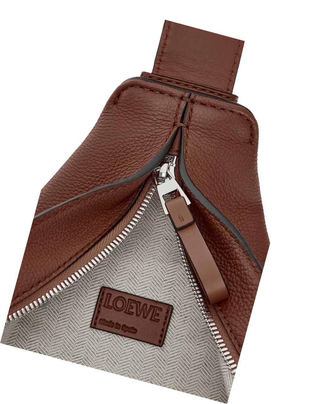 Loewe Small Anton backpack in soft grained calfskin Cognac | WKHEX-6057