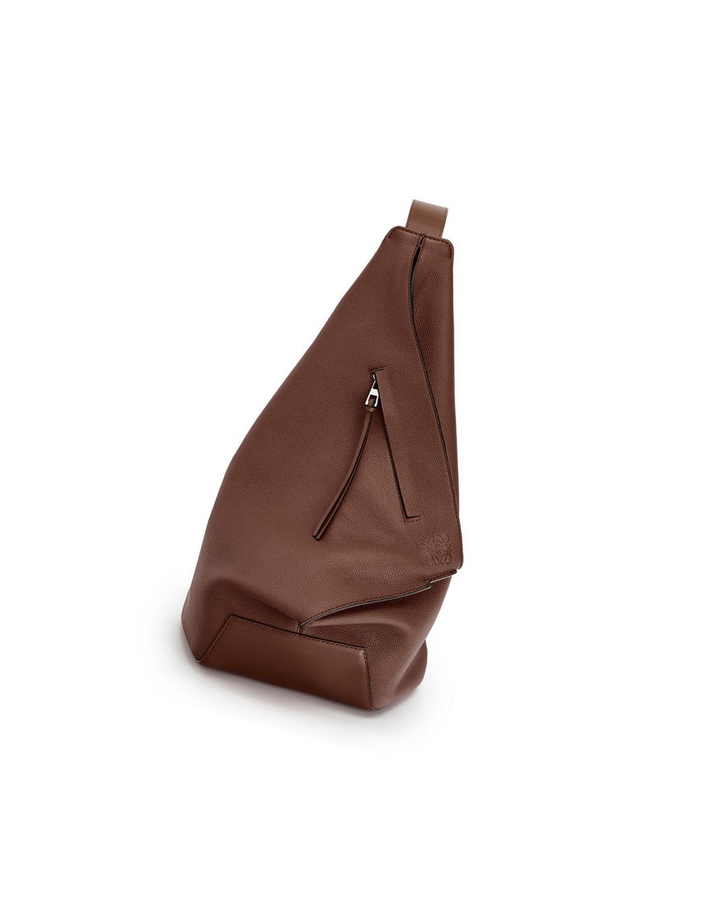 Loewe Small Anton backpack in soft grained calfskin Cognac | WKHEX-6057