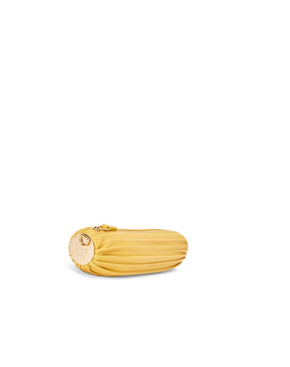 Loewe Small Bracelet pouch in pleated nappa Amarillos | XNRTQ-1625