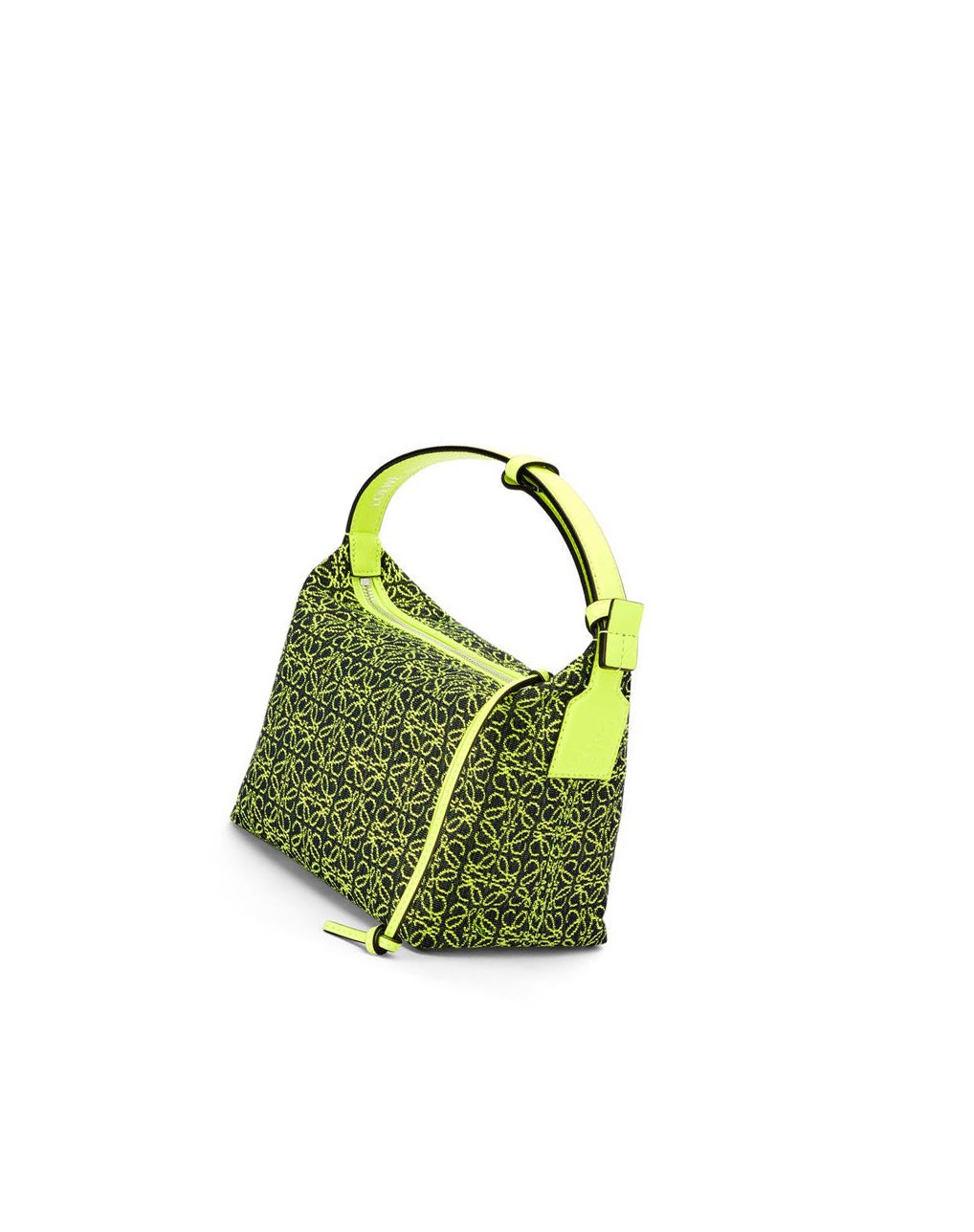 Loewe Small Cubi bag in Anagram jacquard and calfskin Amarillos | HLQVZ-1792