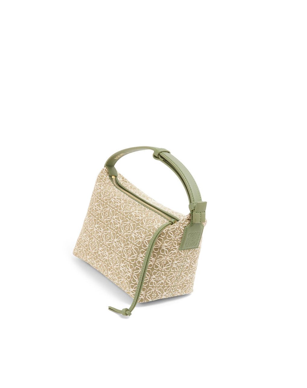 Loewe Small Cubi bag in Anagram jacquard and calfskin Verdes Verdes | WSVLZ-0435