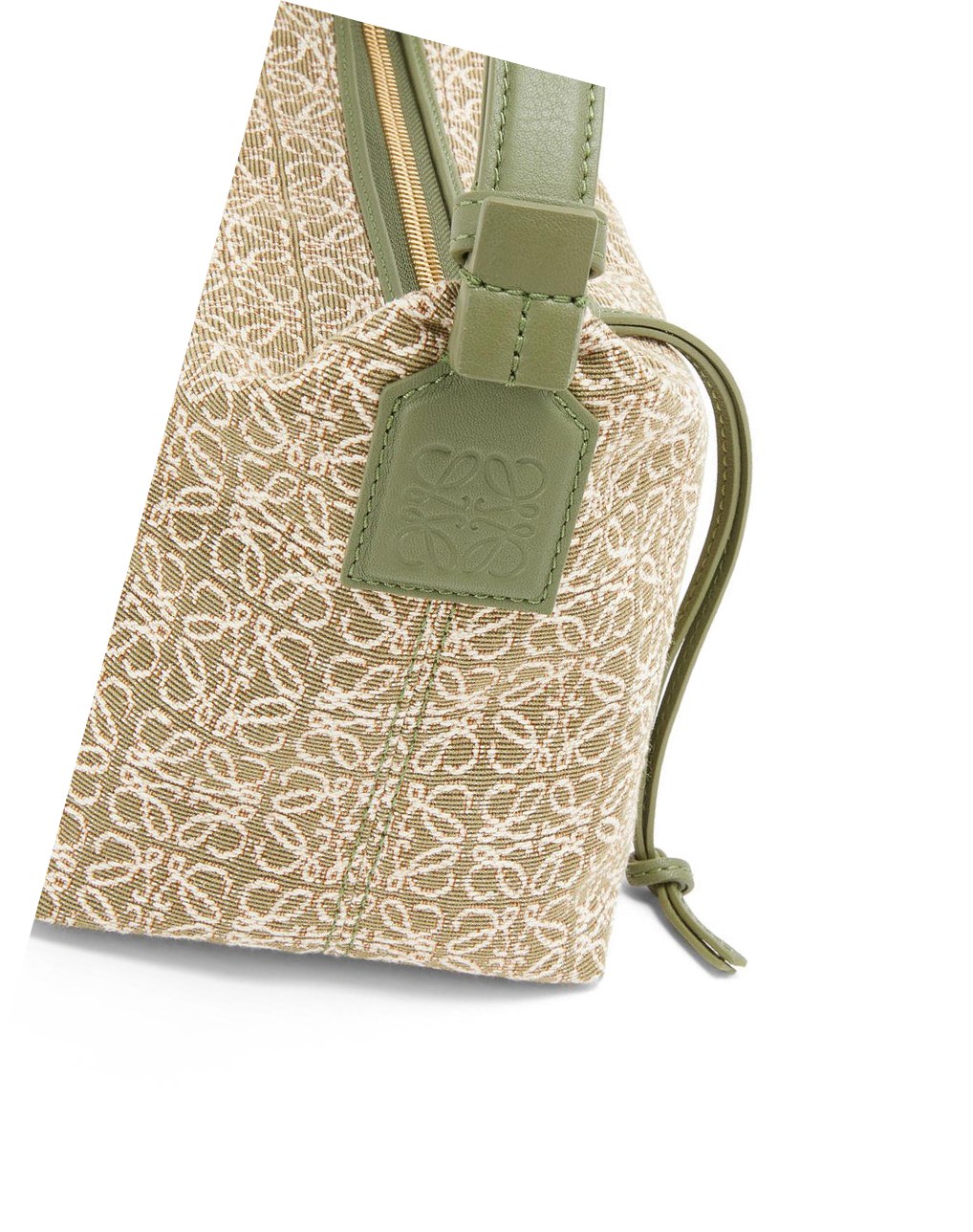 Loewe Small Cubi bag in Anagram jacquard and calfskin Verdes Verdes | WSVLZ-0435
