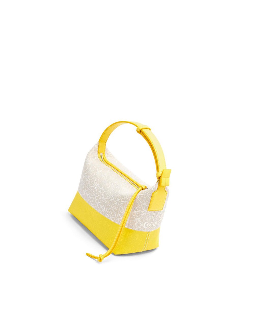 Loewe Small Cubi bag in coated jacquard and calfskin Azules | GIPSV-9450