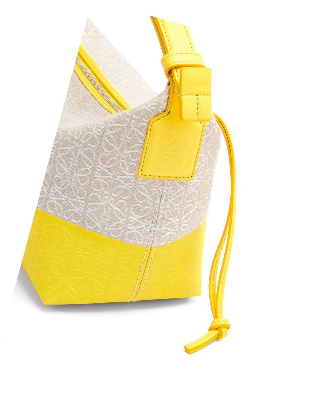Loewe Small Cubi bag in coated jacquard and calfskin Azules | GIPSV-9450