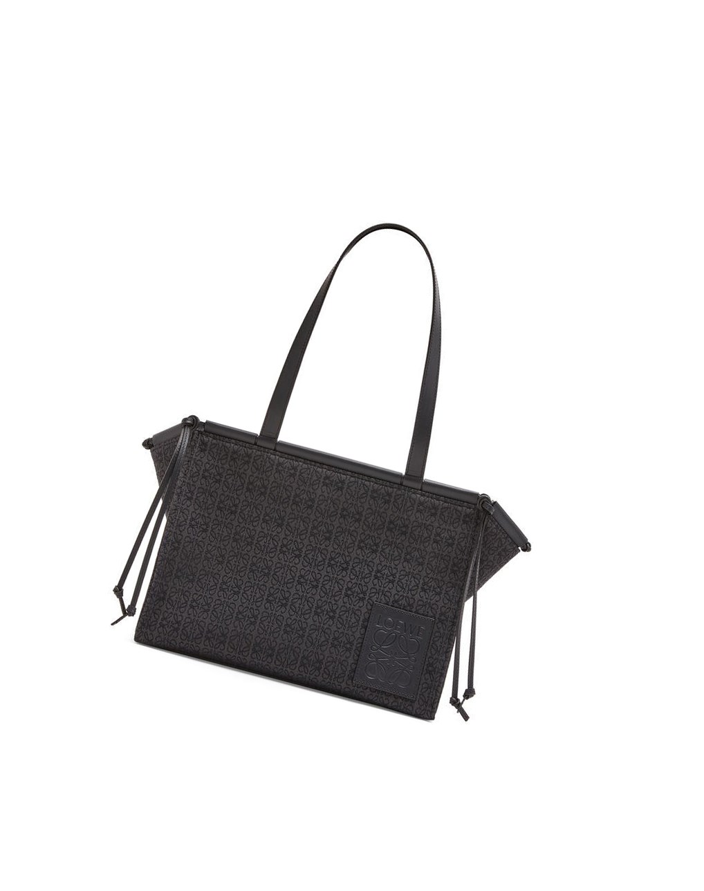 Loewe Small Cushion Tote in Anagram jacquard and calfskin Negros | CHNYV-1092