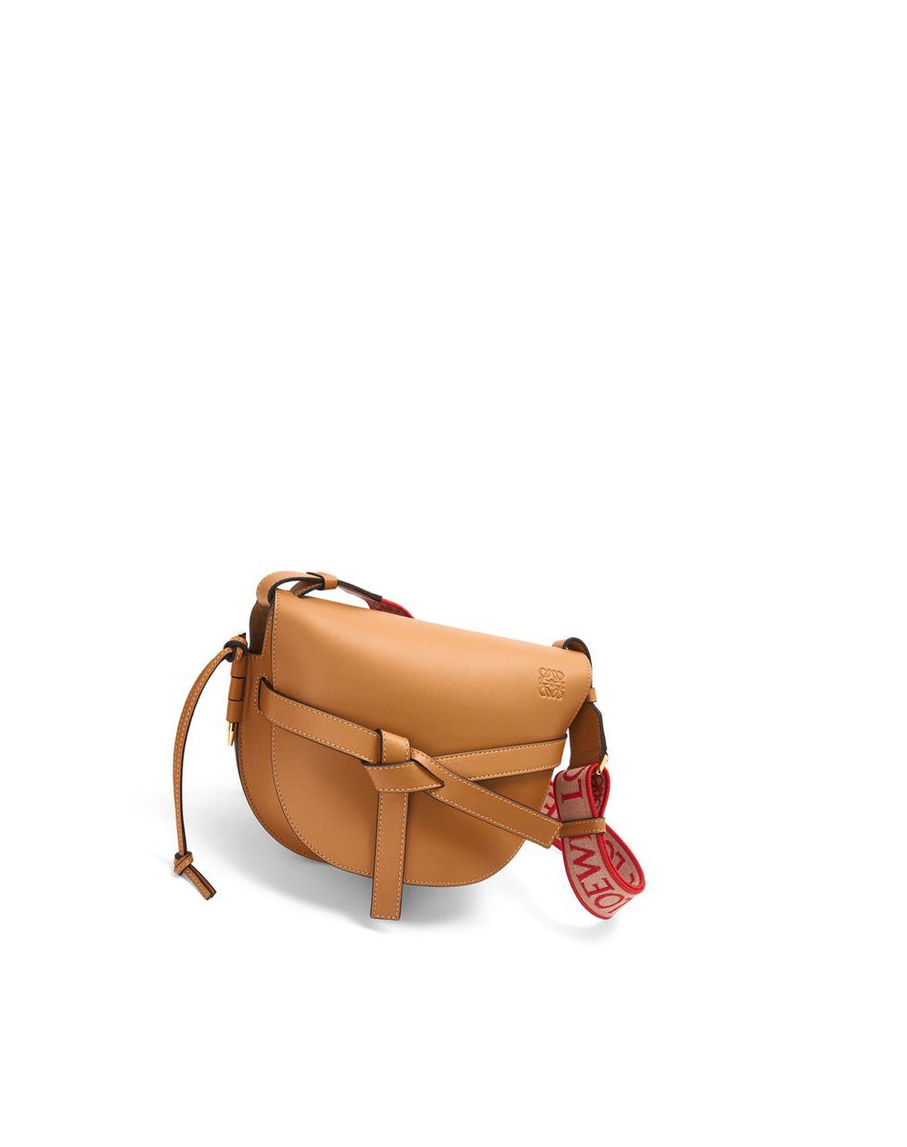 Loewe Small Gate bag in soft calfskin and jacquard Warm Desert | HGXOC-0418
