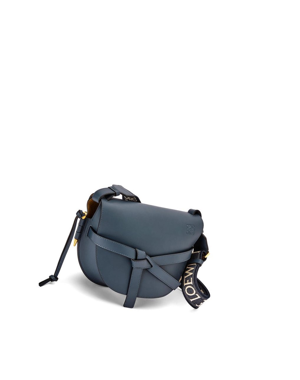 Loewe Small Gate bag in soft calfskin and jacquard Azules | MDWPK-2891