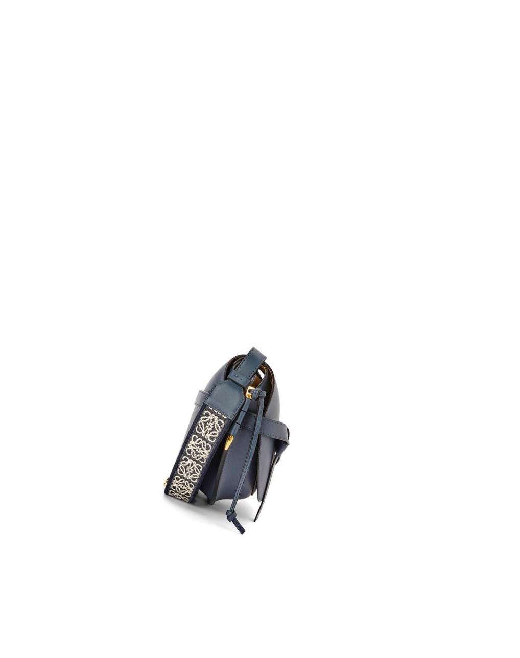 Loewe Small Gate bag in soft calfskin and jacquard Azules | MDWPK-2891
